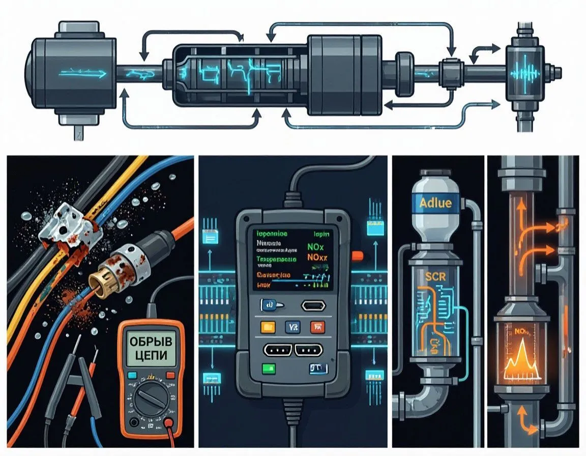 Ошибки датчиков NOx: диагностика, замена или отключение