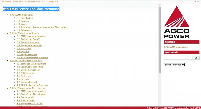 ПО: WinEEM5 Service Tool 9.0 (v2025)
