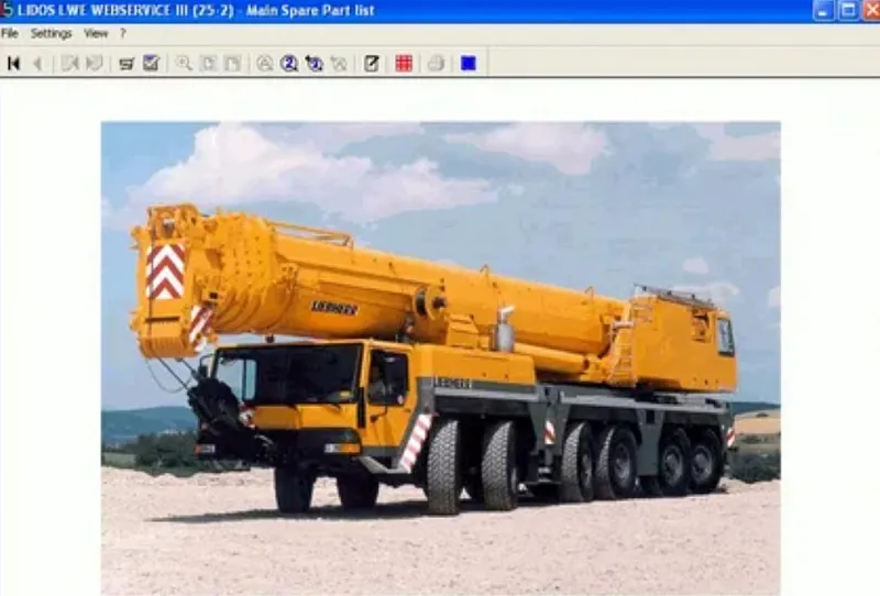 ПО LIDOS (LWE parts) - LWE - Mobile Cranes