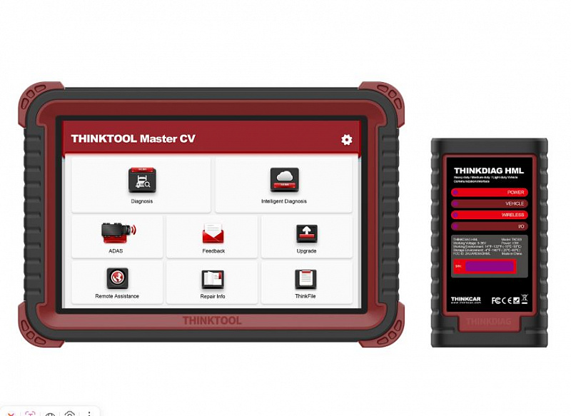 Диагностический адаптер THINKTOOL Master CV